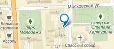 Карта проезда, филиал на ул. Московской, 4