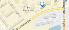 Карта проезда, филиал на ул. Солнечной, 19 Б